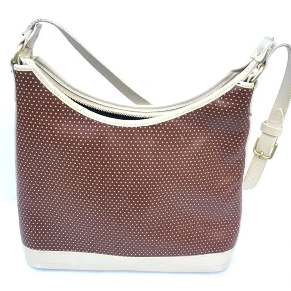 Dooney & Bourke Hobo Two Toned Brown and Tan Bag